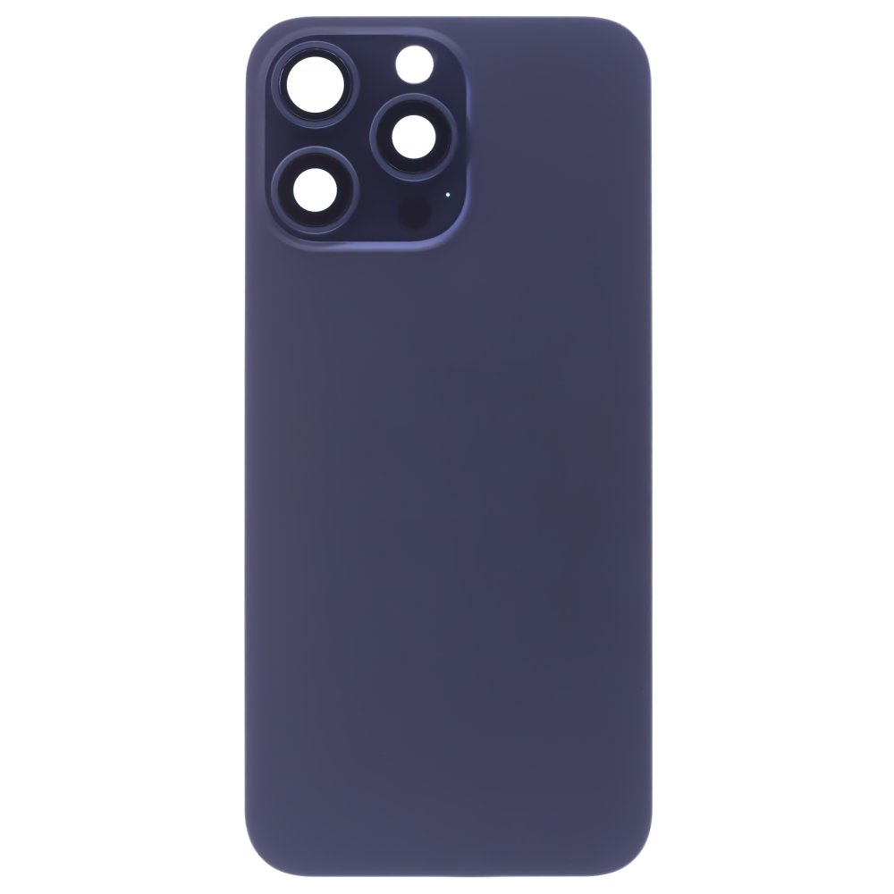 Задняя крышка для Apple iPhone 15 Pro Max (синий) (в сборе со стеклом камеры) (Premium)