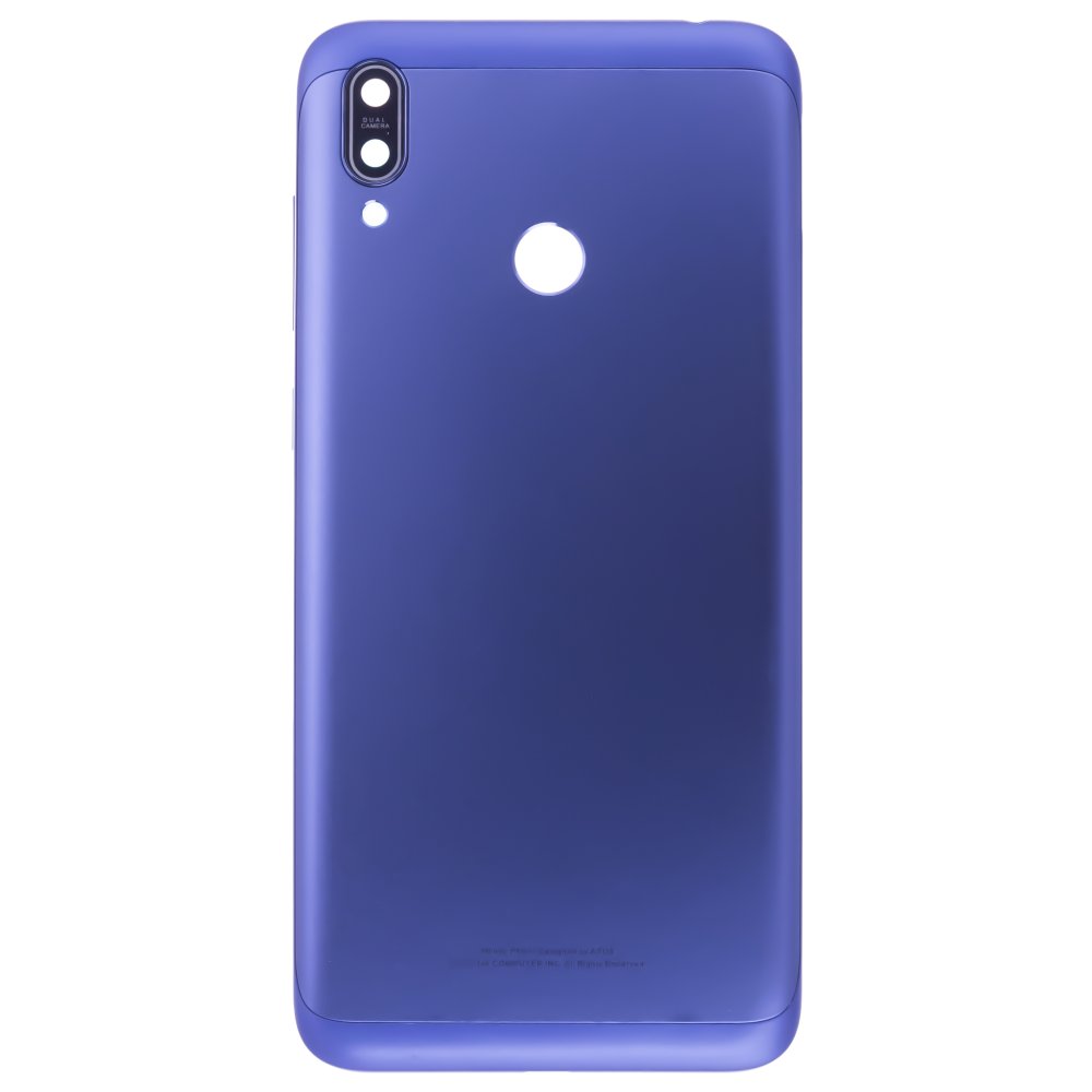 Задняя крышка для Asus ZenFone Max M2 (ZB633KL) (синий) (в сборе со стеклом камеры)