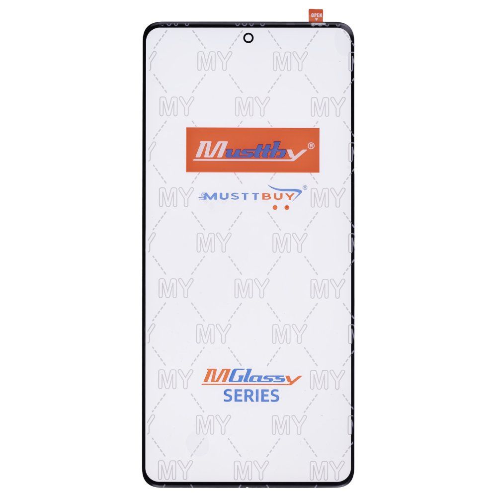 Стекло модуля для Infinix Note 30 Pro (X678B) / Note 30 VIP (X6710) / GT 10 Pro (X6739) / GT 10 Pro Plus + OCA (черный) (Musttby)