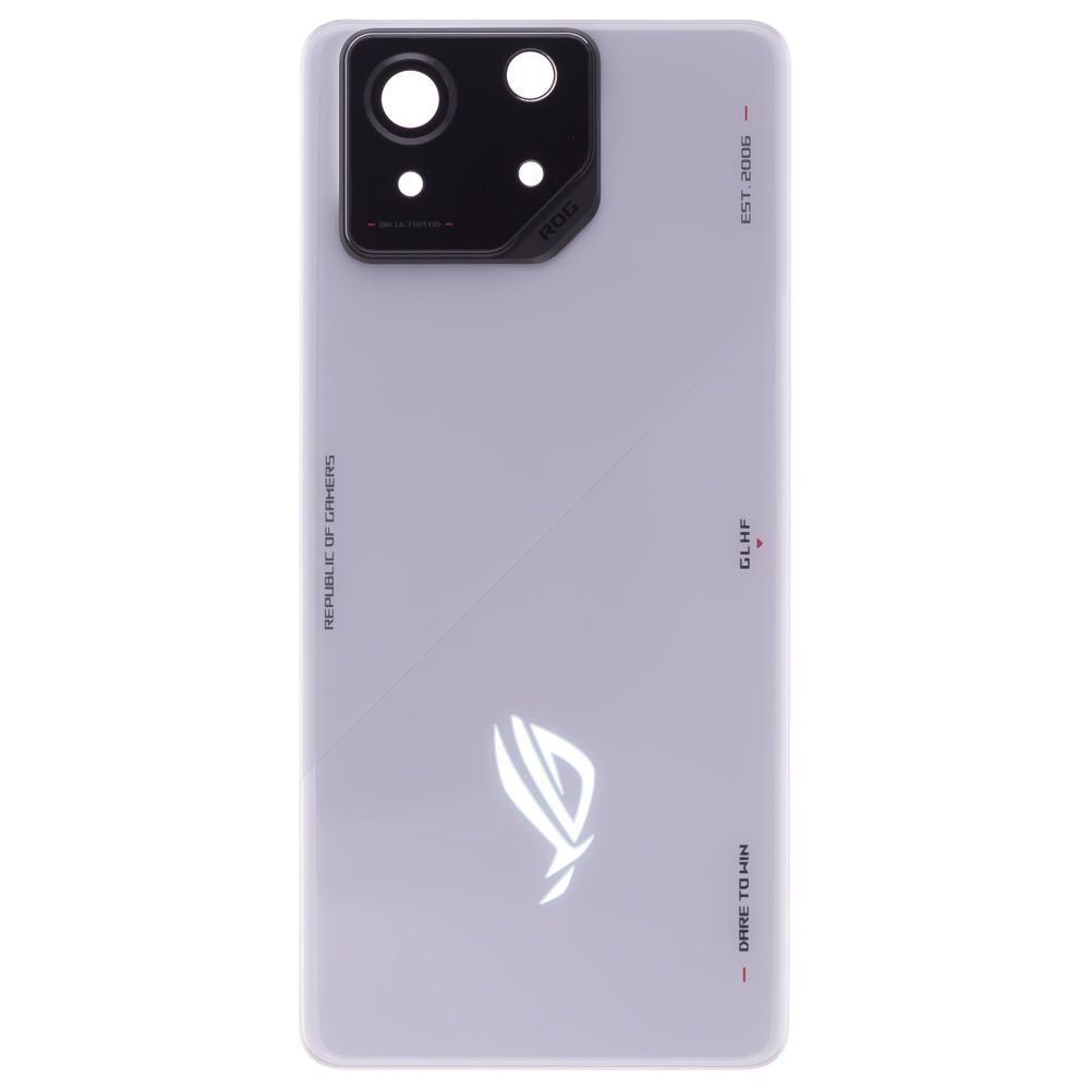 Задняя крышка для Asus ROG Phone 8 (AI2401) (серый) (в сборе со стеклом камеры) (ORIG100)