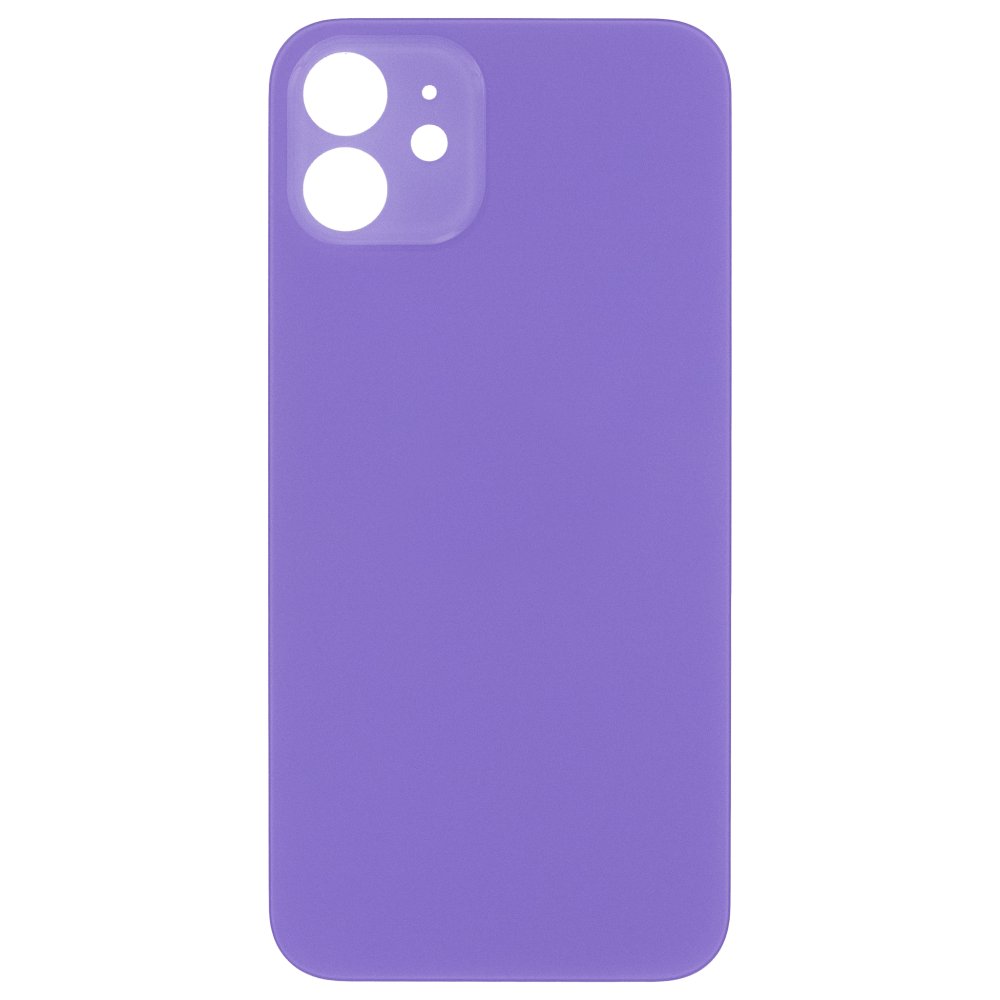 Задняя крышка для Apple iPhone 12 (фиолетовый) (с широким отверстием) (Premium)