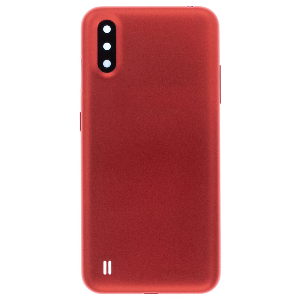 Задняя крышка для Samsung A015 Galaxy A01 (красный) (в сборе со стеклом камеры)
