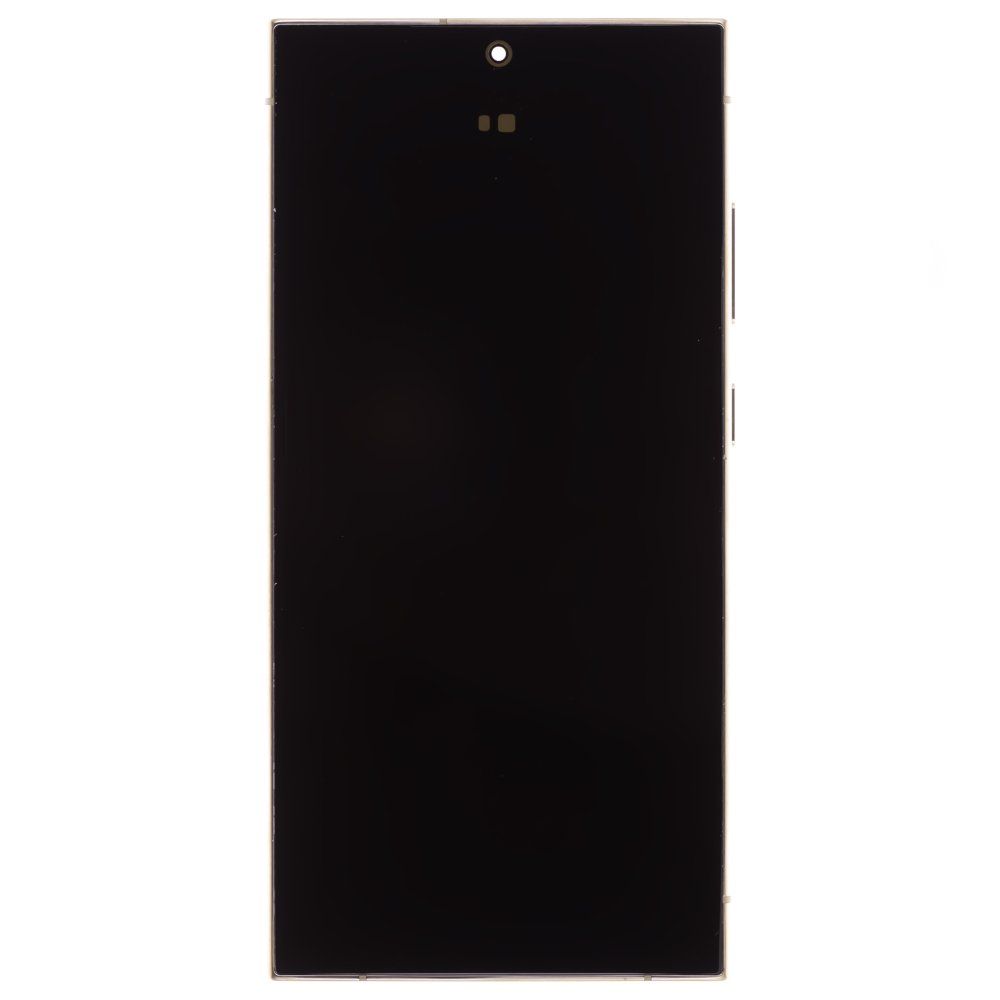 Дисплей для Samsung S928 Galaxy S24 Ultra + тачскрин (золотистый) (в рамке) (ORIG100) (возможен дефект ЛКП)