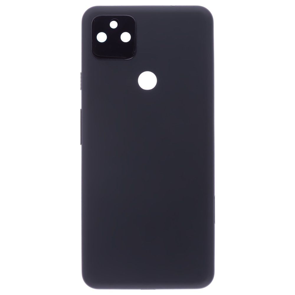 Задняя крышка для Google Pixel 5A 5G (G1F8F/G4S1M) (черный) (в сборе со стеклом камеры)