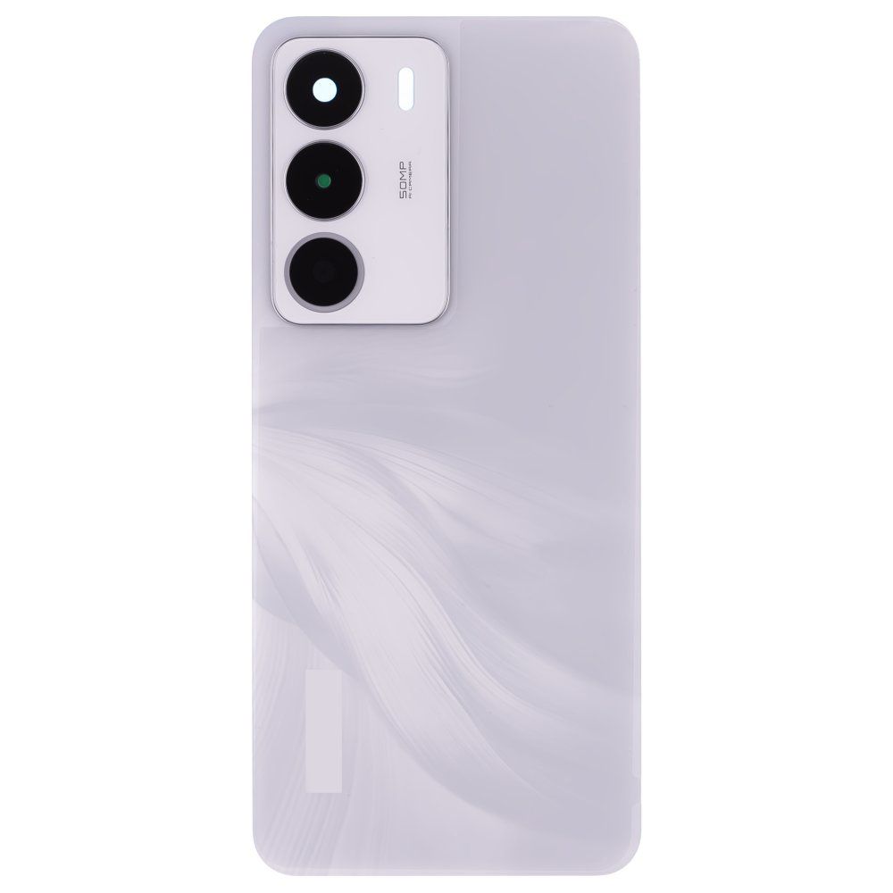 Задняя крышка для Realme C71 (RMX5303) (белый) (в сборе со стеклом камеры)