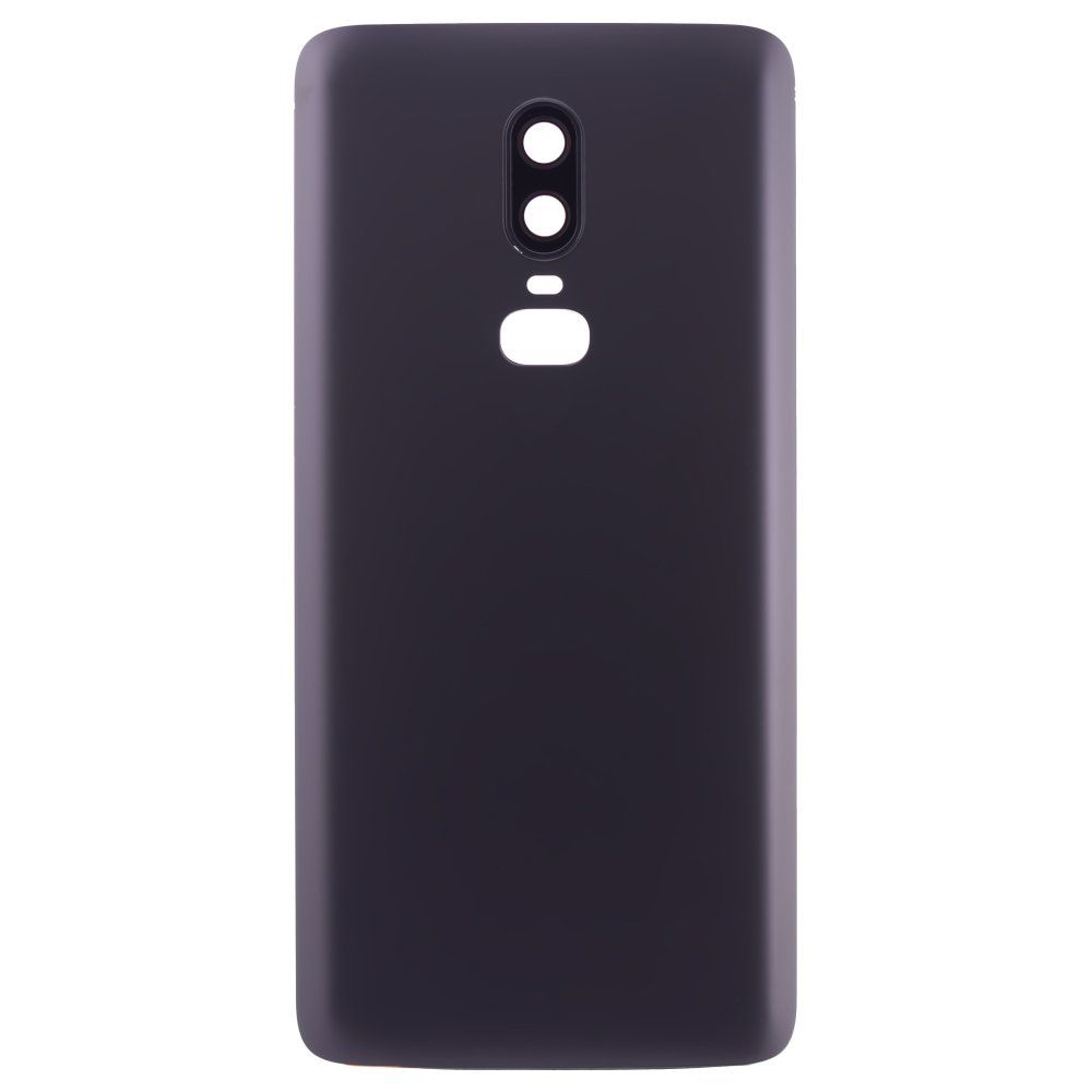Задняя крышка для OnePlus 6 (черный) (в сборе со стеклом камеры)