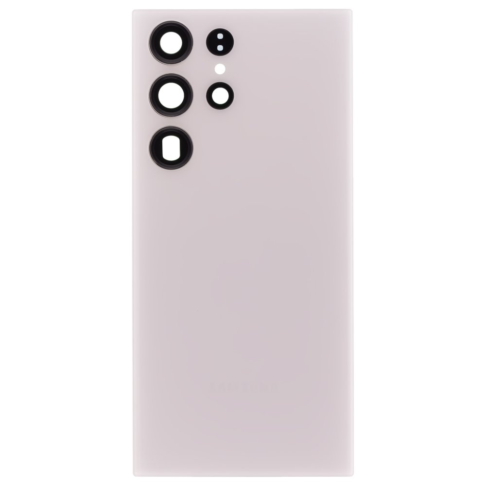 Задняя крышка для Samsung S918 Galaxy S23 Ultra (белый) (в сборе со стеклом камеры)