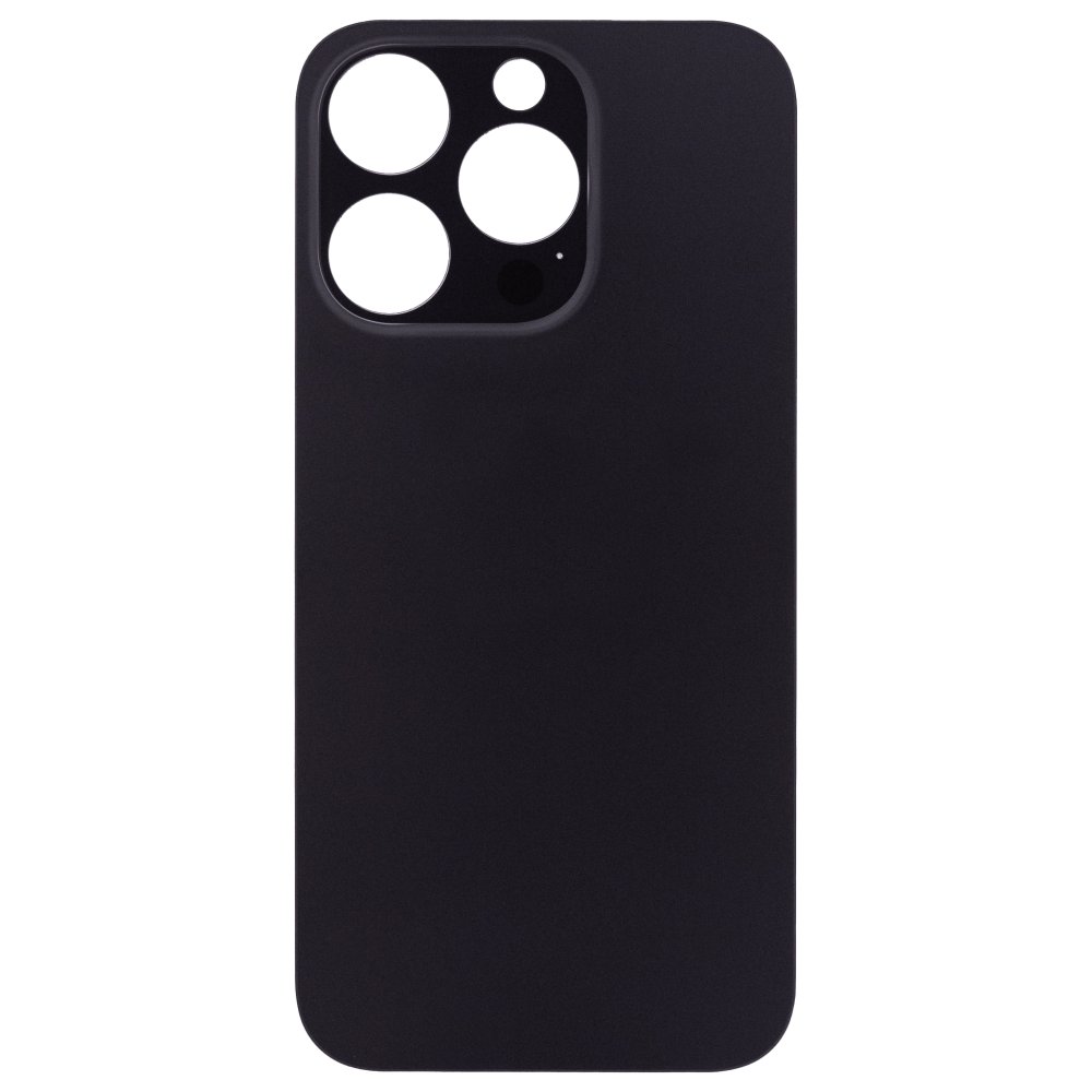 Задняя крышка для Apple iPhone 14 Pro (черный) (с широким отверстием) (Premium)