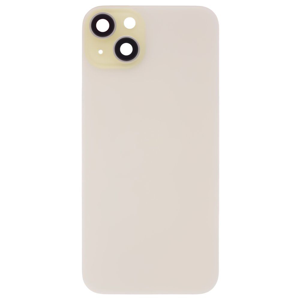 Задняя крышка для Apple iPhone 15 Plus (желтый) (в сборе со стеклом камеры) (Premium)