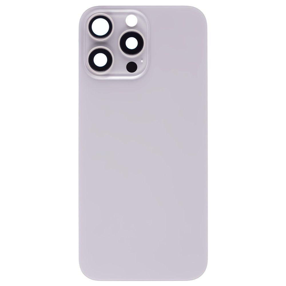 Задняя крышка для Apple iPhone 16 Pro Max (титановый) (в сборе со стеклом камеры) (Premium)