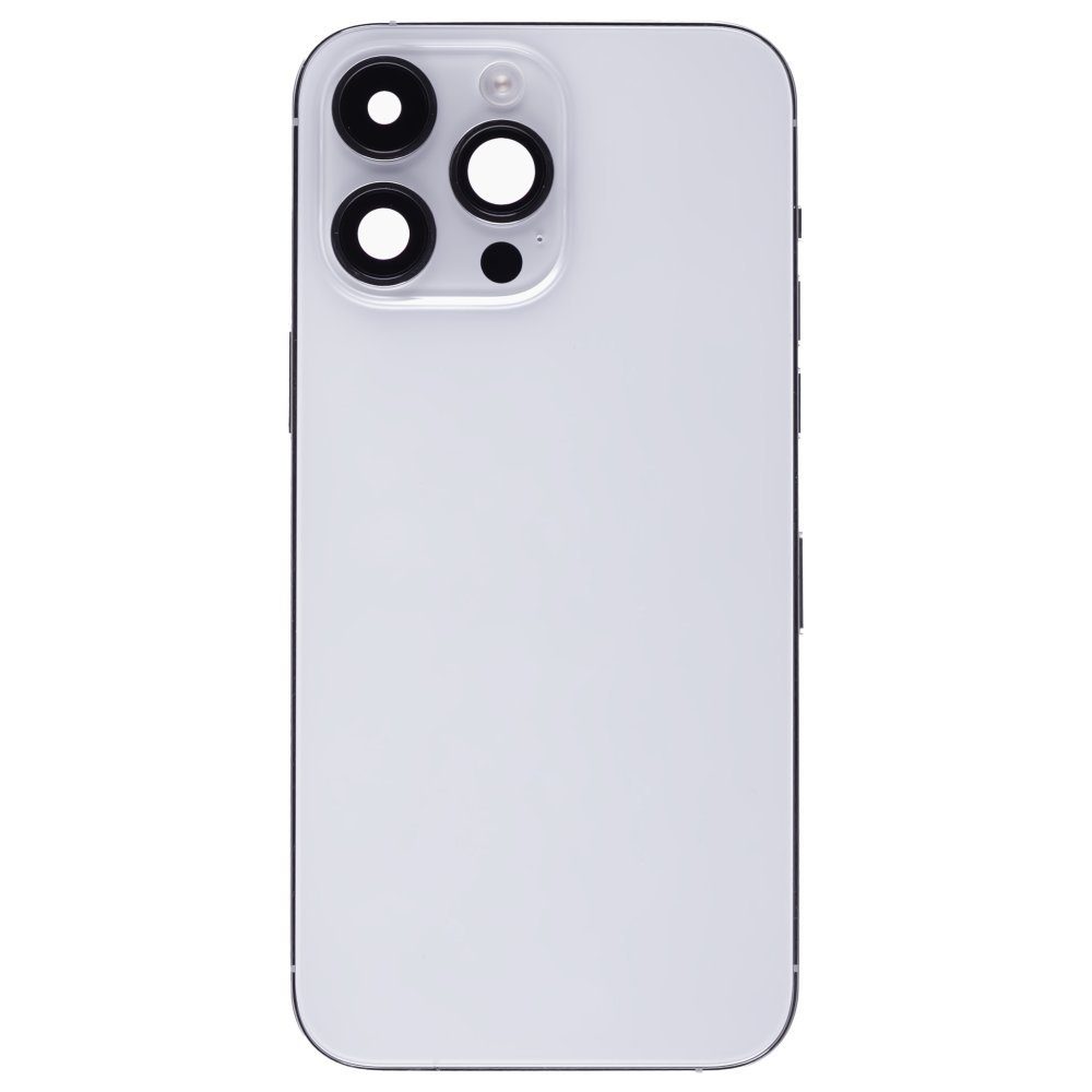 Корпус для Apple iPhone 14 Pro Max (серебристый) (в сборе) (ORIG100) (Снятый) (возможен дефект ЛКП)