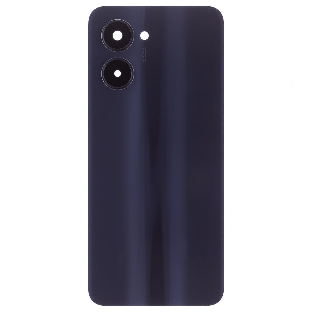 Задняя крышка для Realme C33 (RMX3624) (черный) (в сборе со стеклом камеры)