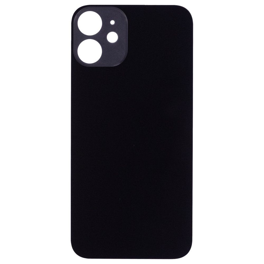 Задняя крышка для Apple iPhone 12 mini (черный) (с широким отверстием) (Premium)