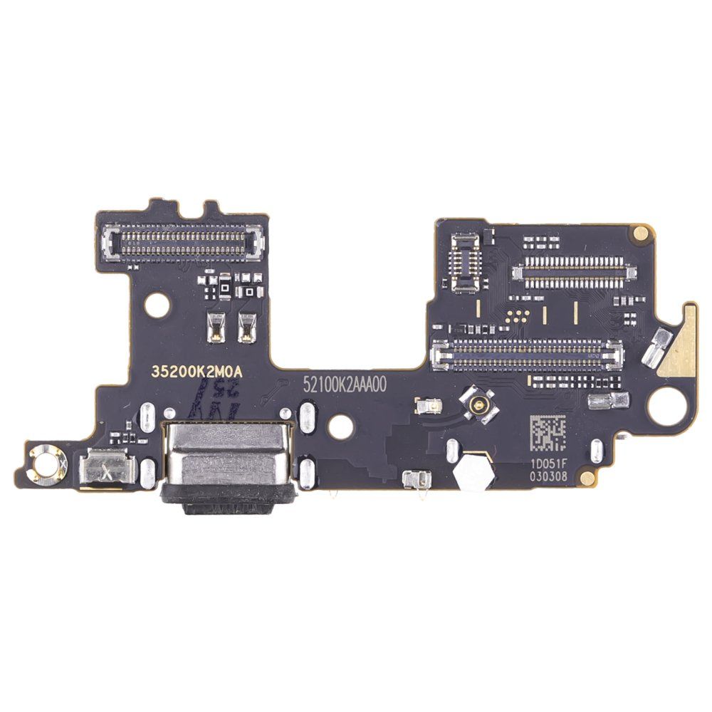 Нижняя плата для Xiaomi Mi 11 5G (M2011K2G) с комп. + разъем зарядки + разъём SIM + микрофон (ORIG100)