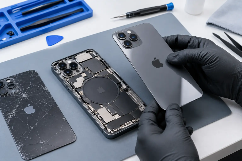 Замена заднего стекла iPhone: лазерная срезка или ручной демонтаж – что выбрать
