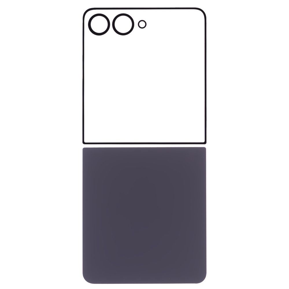 Задняя крышка для Samsung F766 Galaxy Z Flip 7 (черный) (комплект)