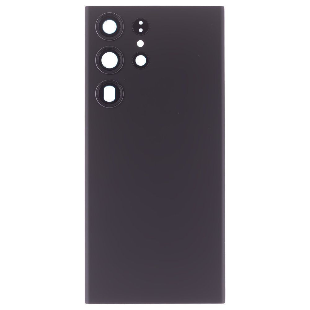 Задняя крышка для Samsung S918 Galaxy S23 Ultra (черный) (в сборе со стеклом камеры) (ORIG100)