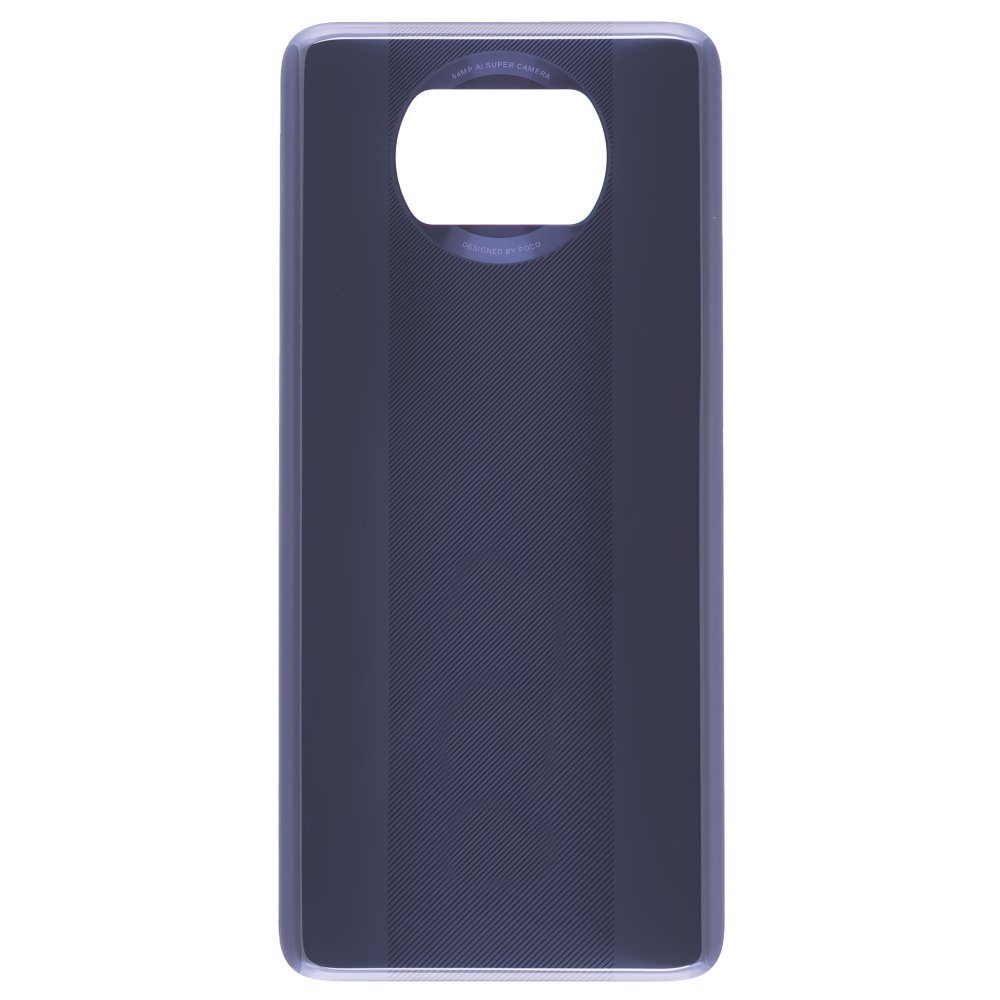 Задняя крышка для Xiaomi Poco X3 / Poco X3 NFC (M2007J20CG) / Poco X3 Pro (M2102J20SG) (серый) (ORIG100)
