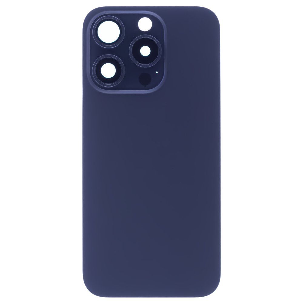 Задняя крышка для Apple iPhone 15 Pro (синий) (в сборе со стеклом камеры) (Premium)