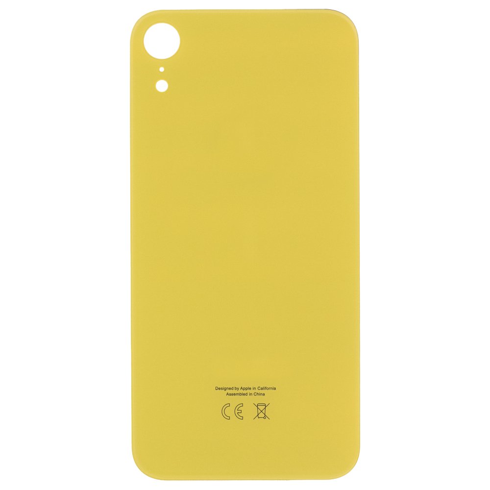 Задняя крышка для Apple iPhone Xr (желтый) (с широким отверстием) (Premium)