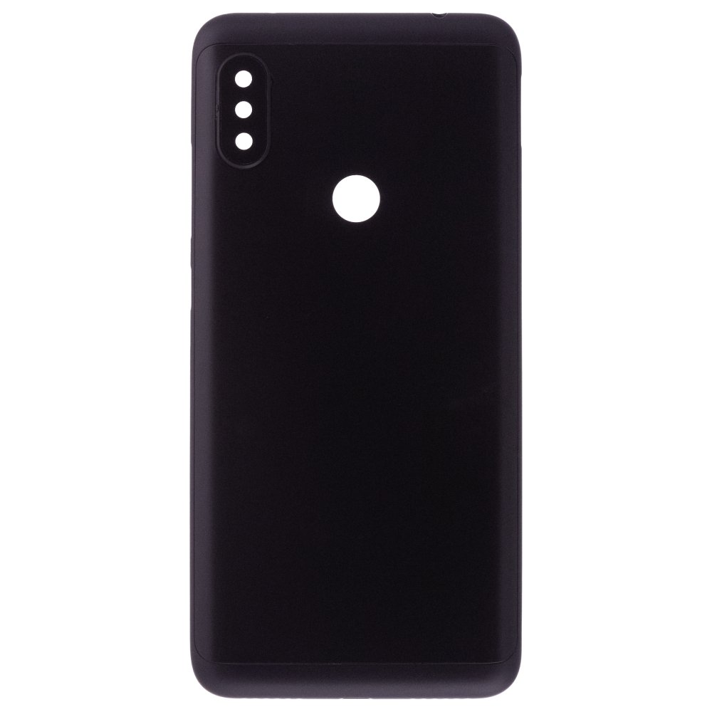 Задняя крышка для Xiaomi Redmi Note 6 Pro (M1806E7TG) (черный) (в сборе со стеклом камеры)