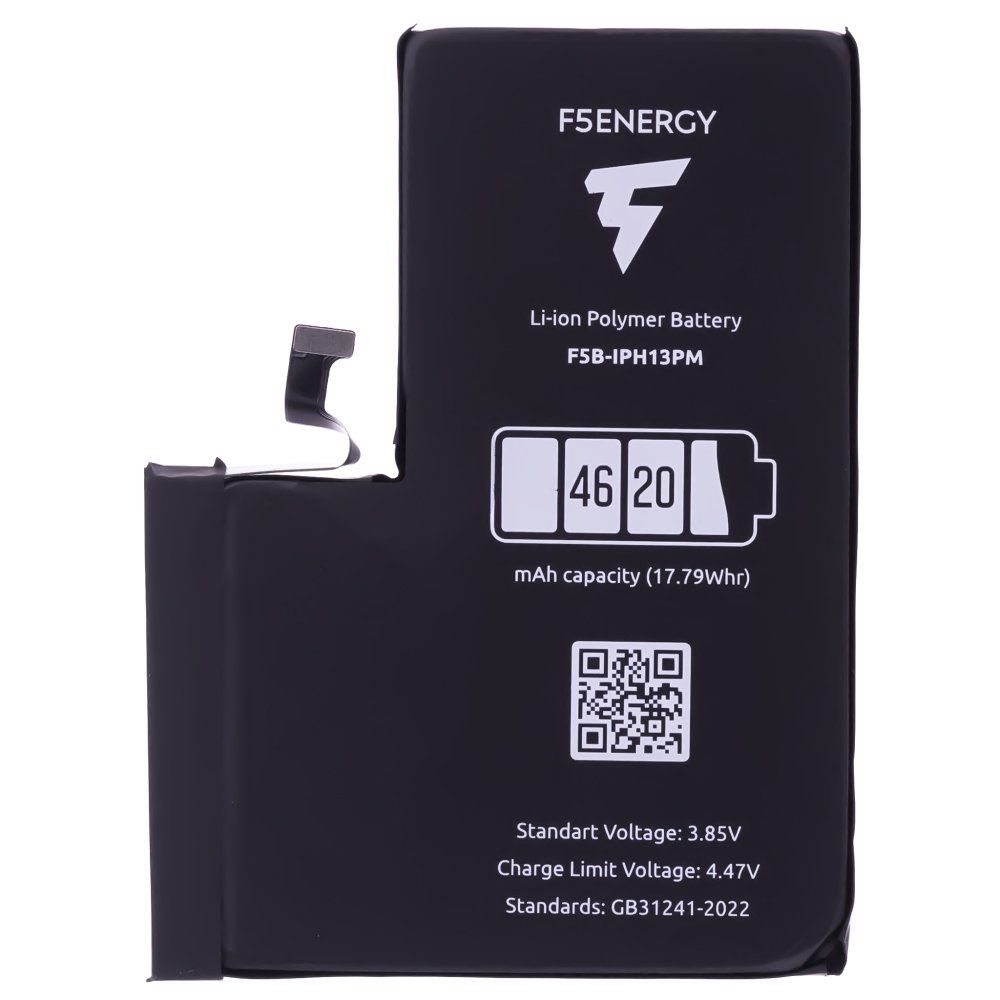 Аккумулятор для Apple iPhone 13 Pro Max (F5ENERGY) (усиленный) (4620 мАч) (SPECIAL EDITION) + двухсторонний скотч
