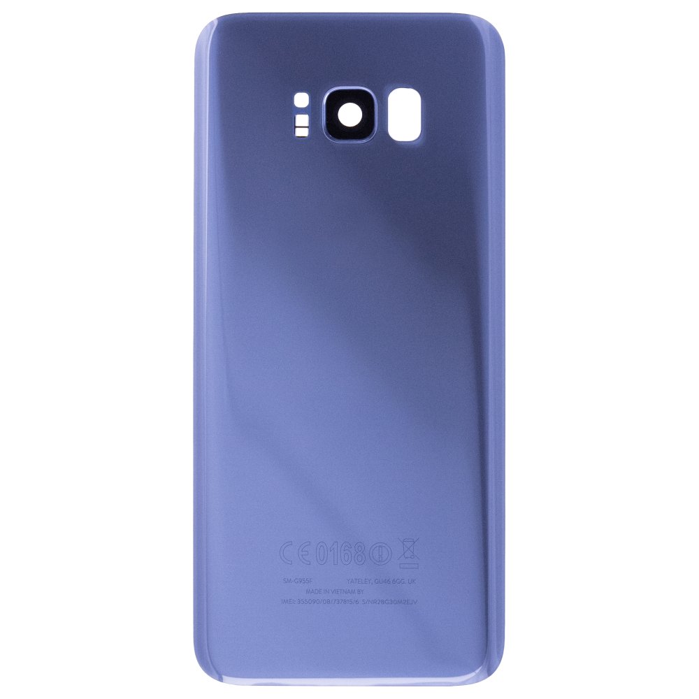 Задняя крышка для Samsung G955 Galaxy S8+ (синий) (в сборе со стеклом камеры)