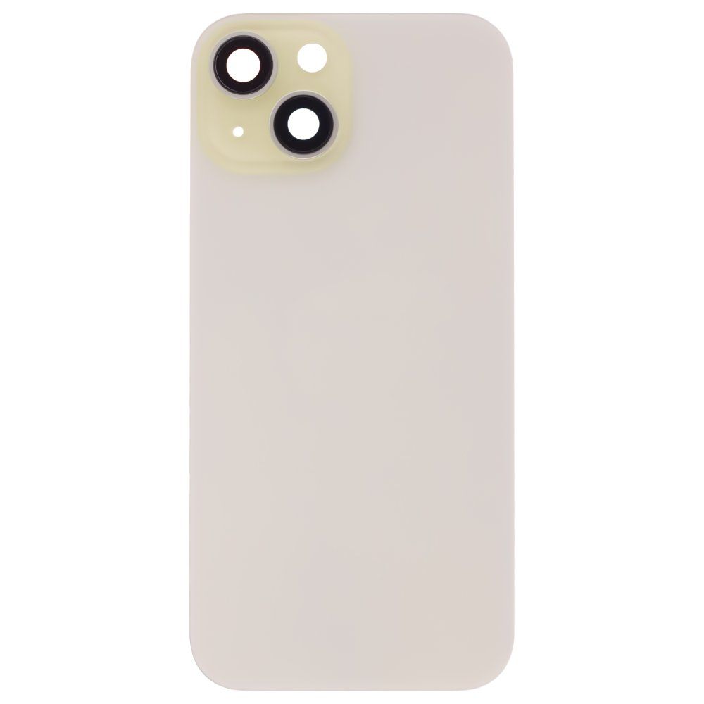 Задняя крышка для Apple iPhone 15 (желтый) (в сборе со стеклом камеры) (Premium)