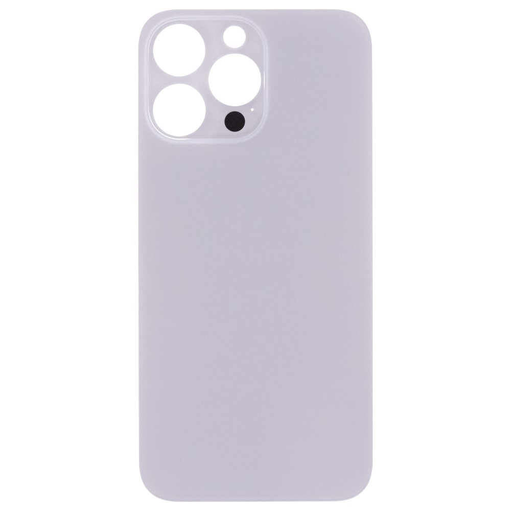 Задняя крышка для Apple iPhone 14 Pro Max (белый) (с широким отверстием) (Premium)