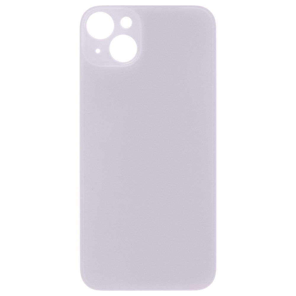 Задняя крышка для Apple iPhone 14 Plus (белый) (с широким отверстием) (Premium)