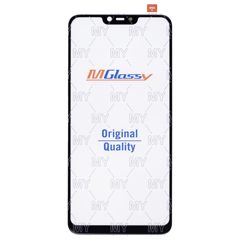 Стекло модуля для OPPO A3s (CPH1803) / A5 (CPH1809) + OCA (черный) (Musttby)