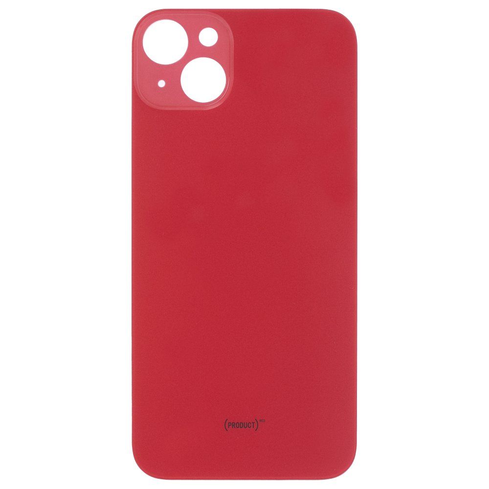 Задняя крышка для Apple iPhone 14 Plus (красный) (с широким отверстием) (Premium)