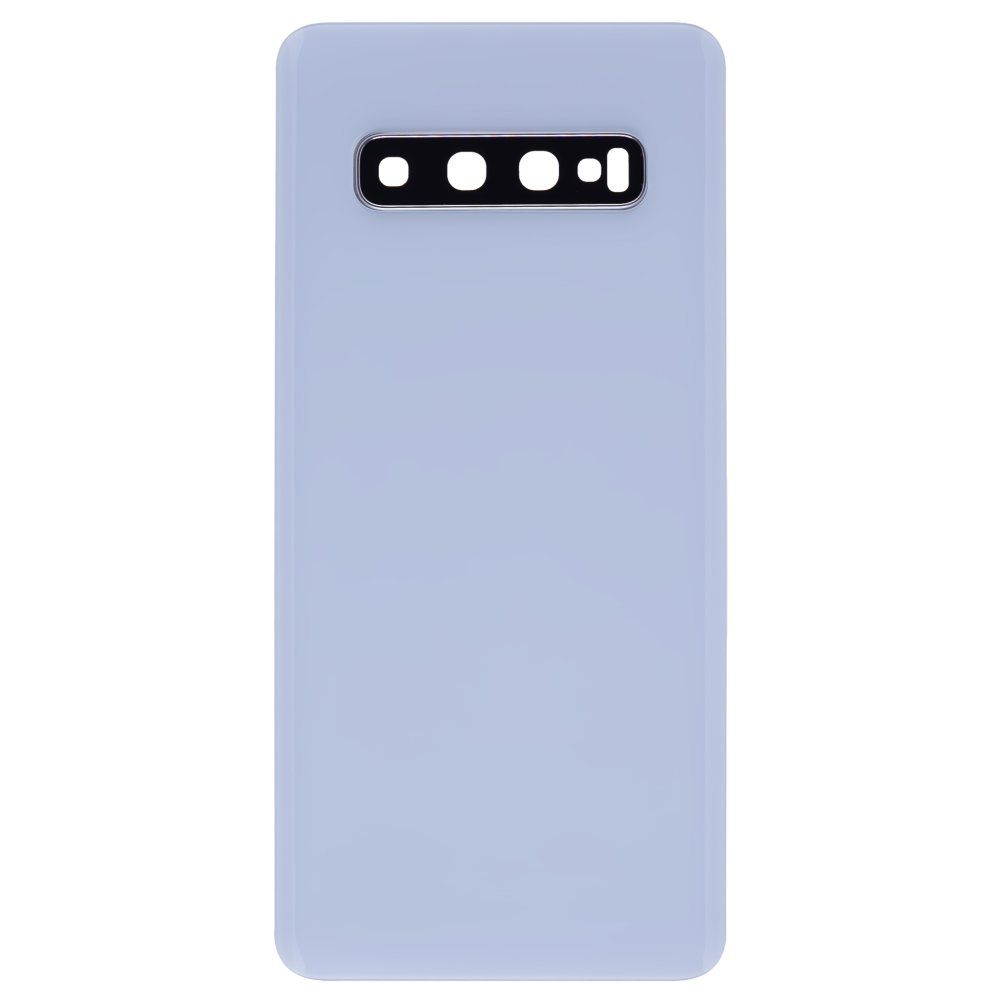 Задняя крышка для Samsung G973 Galaxy S10 (белый) (в сборе со стеклом камеры)