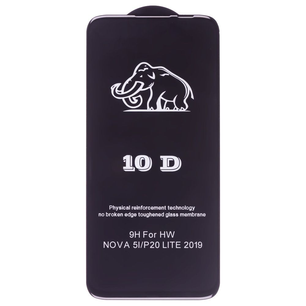 Защитное стекло 3D тех. пак. для Huwei P20 Lite (ANE-LX1) / Nova 3E (ANE-AL00) (черный)
