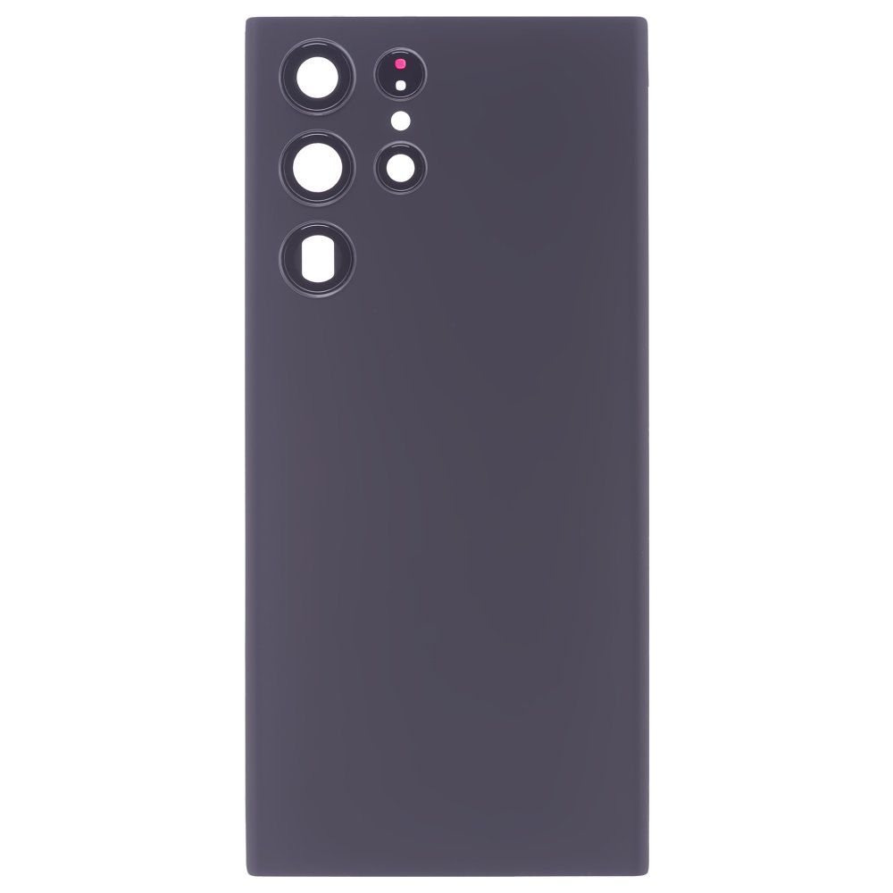 Задняя крышка для Samsung S908 Galaxy S22 Ultra (черный) (в сборе со стеклом камеры)