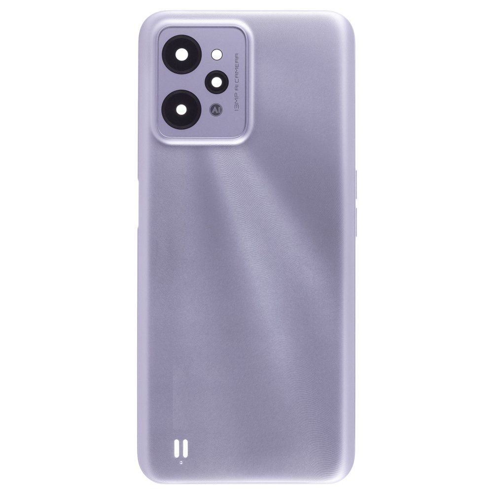 Задняя крышка для Realme C31 (RMX3501) (серебристый) (в сборе со стеклом камеры)