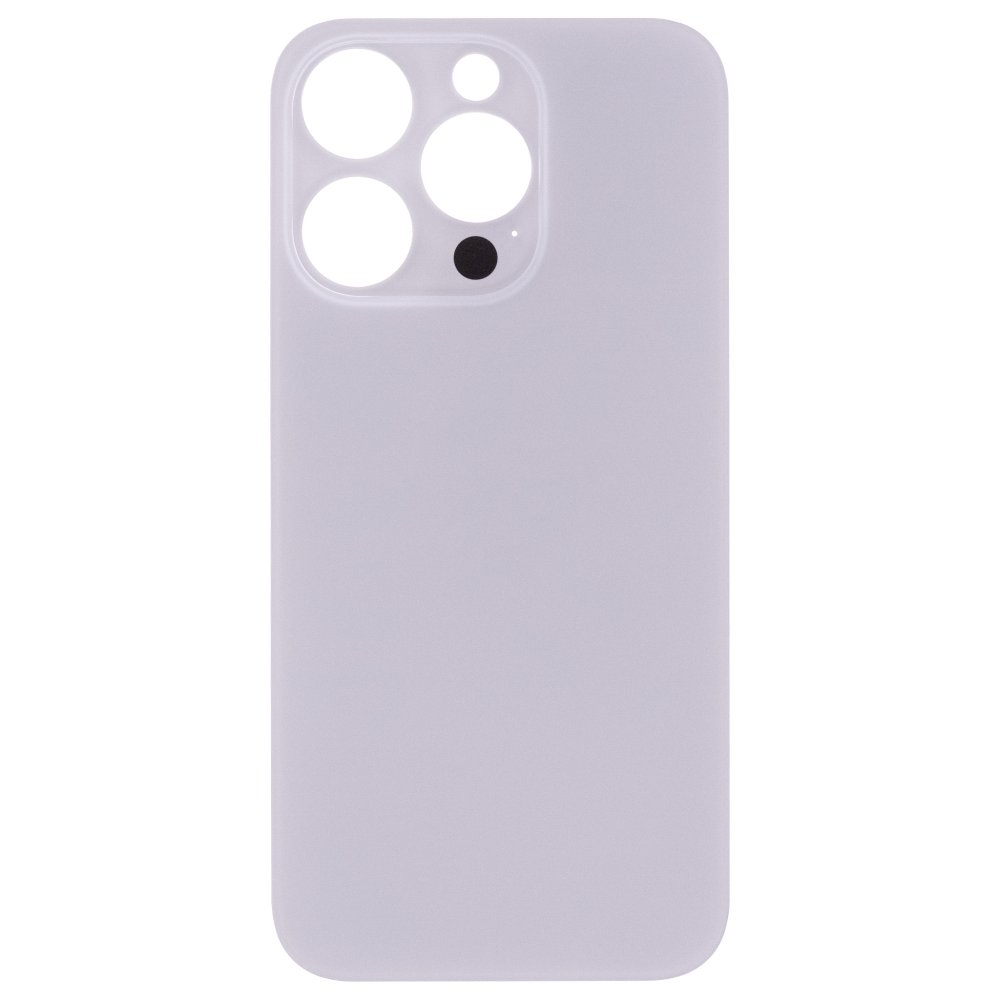 Задняя крышка для Apple iPhone 14 Pro (белый) (с широким отверстием) (Premium)