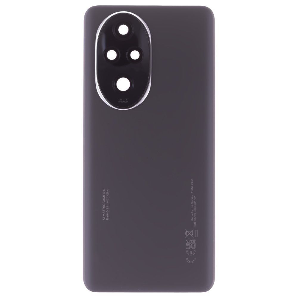 Задняя крышка для Huawei Honor 200 Pro (ELP-NX9) (черный) (в сборе со стеклом камеры) (ORIG100)