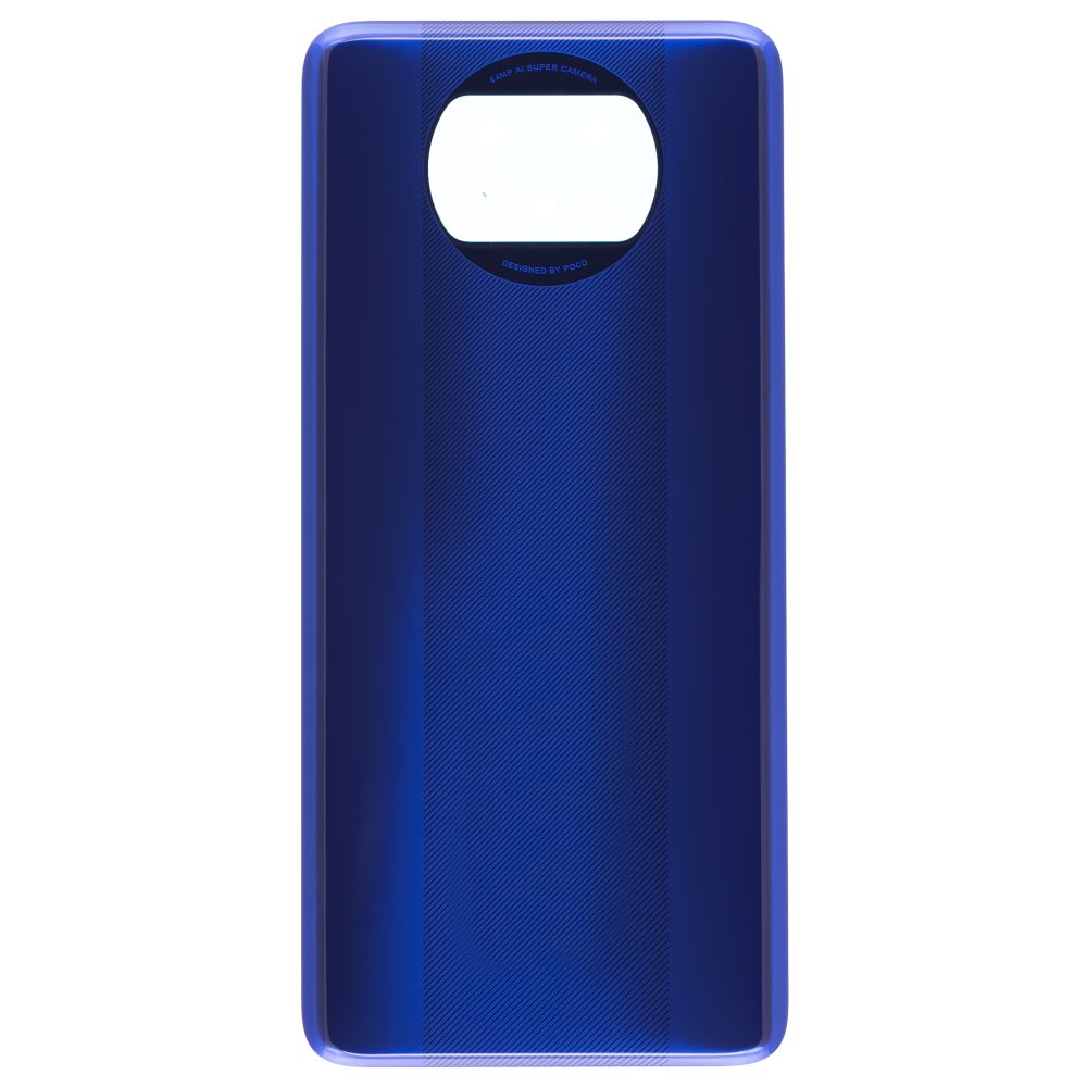 Задняя крышка для Xiaomi Poco X3 / Poco X3 NFC (M2007J20CG) / Poco X3 Pro (M2102J20SG) (синий) (ORIG100)