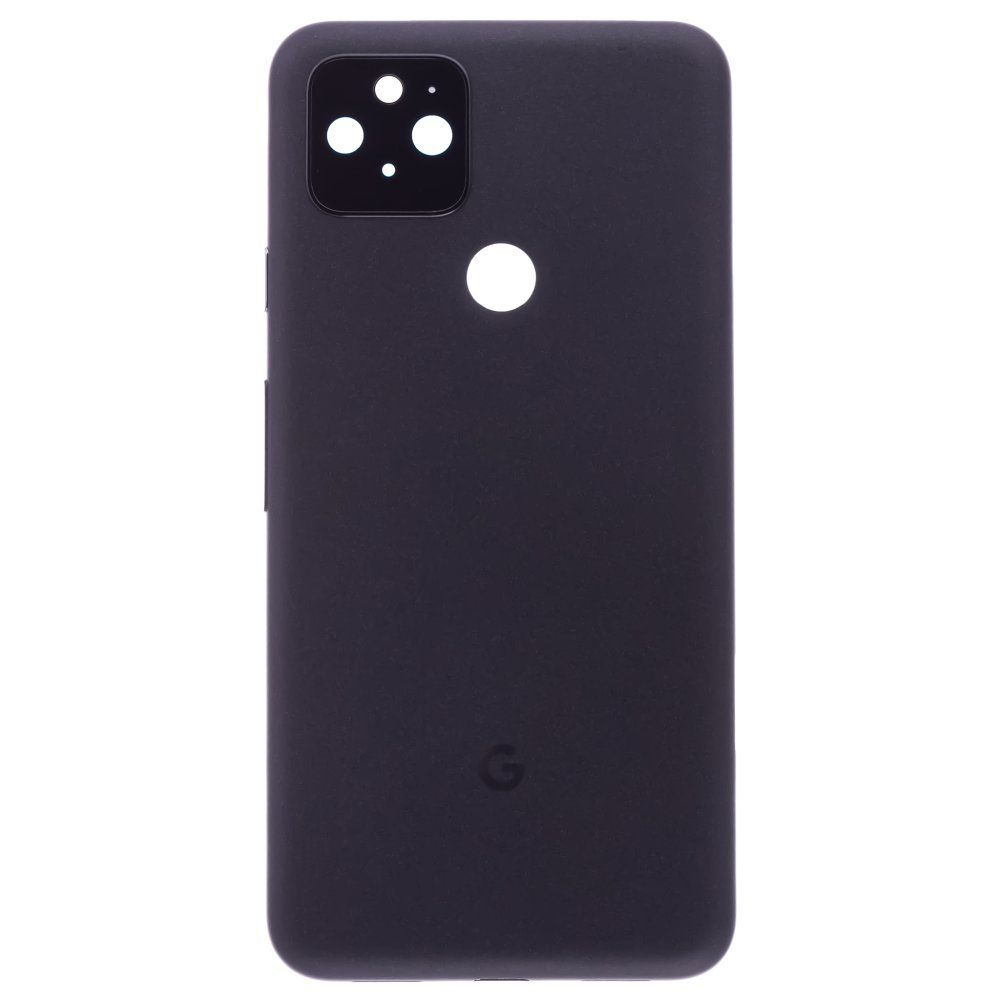 Задняя крышка для Google Pixel 5 (GD1YQ/GTT9Q/G5NZ6) (черный) (в сборе со стеклом камеры)