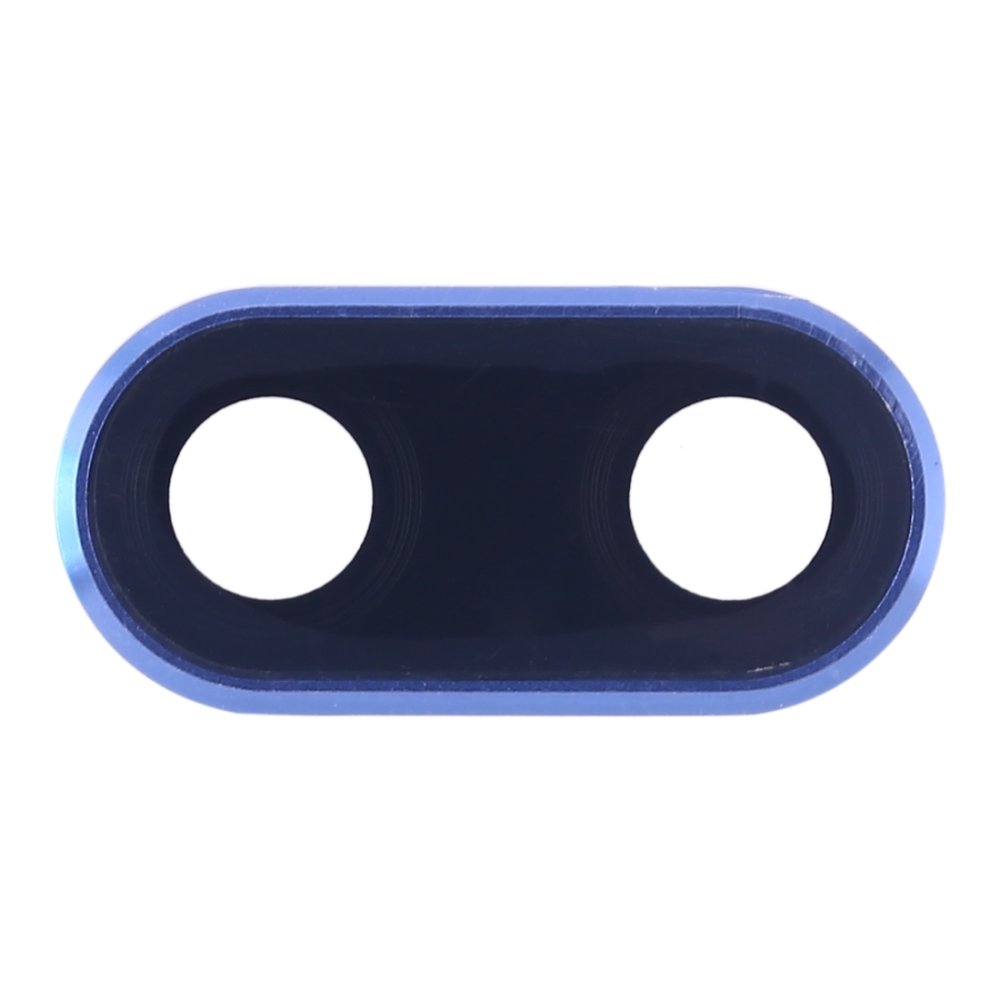 Стекло задней камеры для Huawei Honor 10 (COL-L29) (в рамке) (синий)