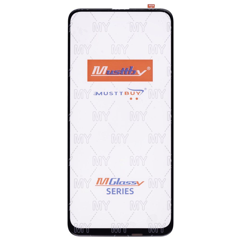 Стекло модуля для Huawei P Smart Z (STK-LX1) / Honor 9X/9X Premium / Y9s (STK-L21) / Y9 Prime 2019 + OCA (черный) (Musttby)
