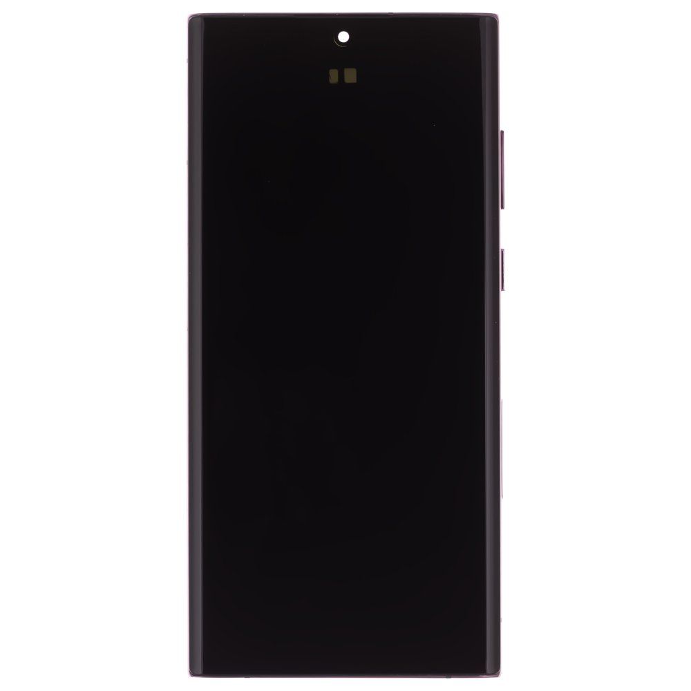 Дисплей для Samsung S908 Galaxy S22 Ultra + тачскрин (бордовый) (в рамке) (OLED) (Full Size)