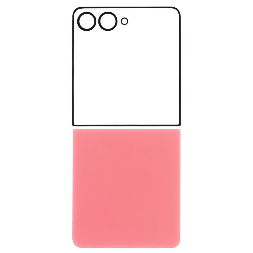 Задняя крышка для Samsung F766 Galaxy Z Flip 7 (розовый) (комплект)