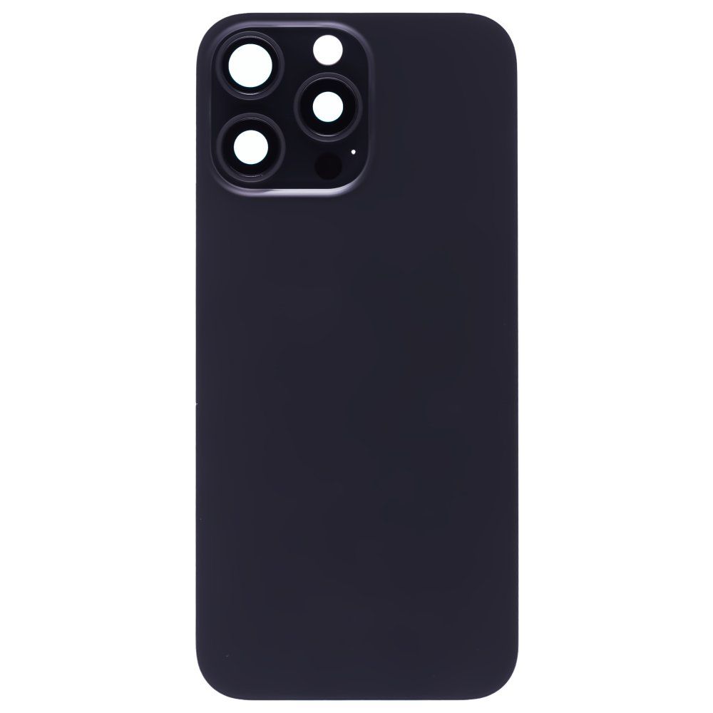 Задняя крышка для Apple iPhone 16 Pro Max (черный) (в сборе со стеклом камеры) (Premium)