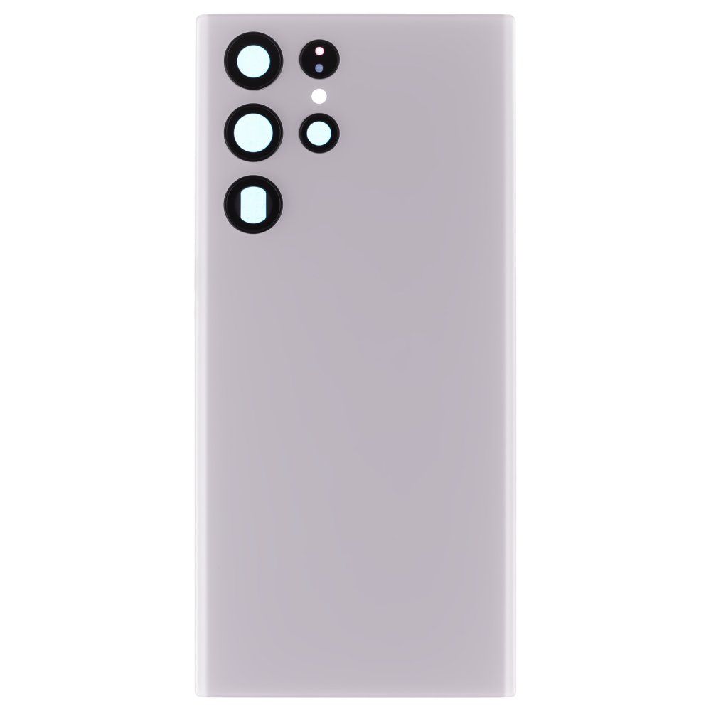 Задняя крышка для Samsung S908 Galaxy S22 Ultra (белый) (в сборе со стеклом камеры) (ORIG100)