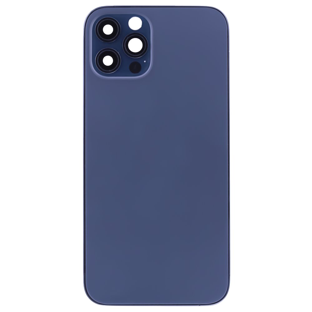 Корпус для Apple iPhone 12 Pro Max (синий) (в сборе) (ORIG100) (Снятый) (возможен дефект ЛКП)