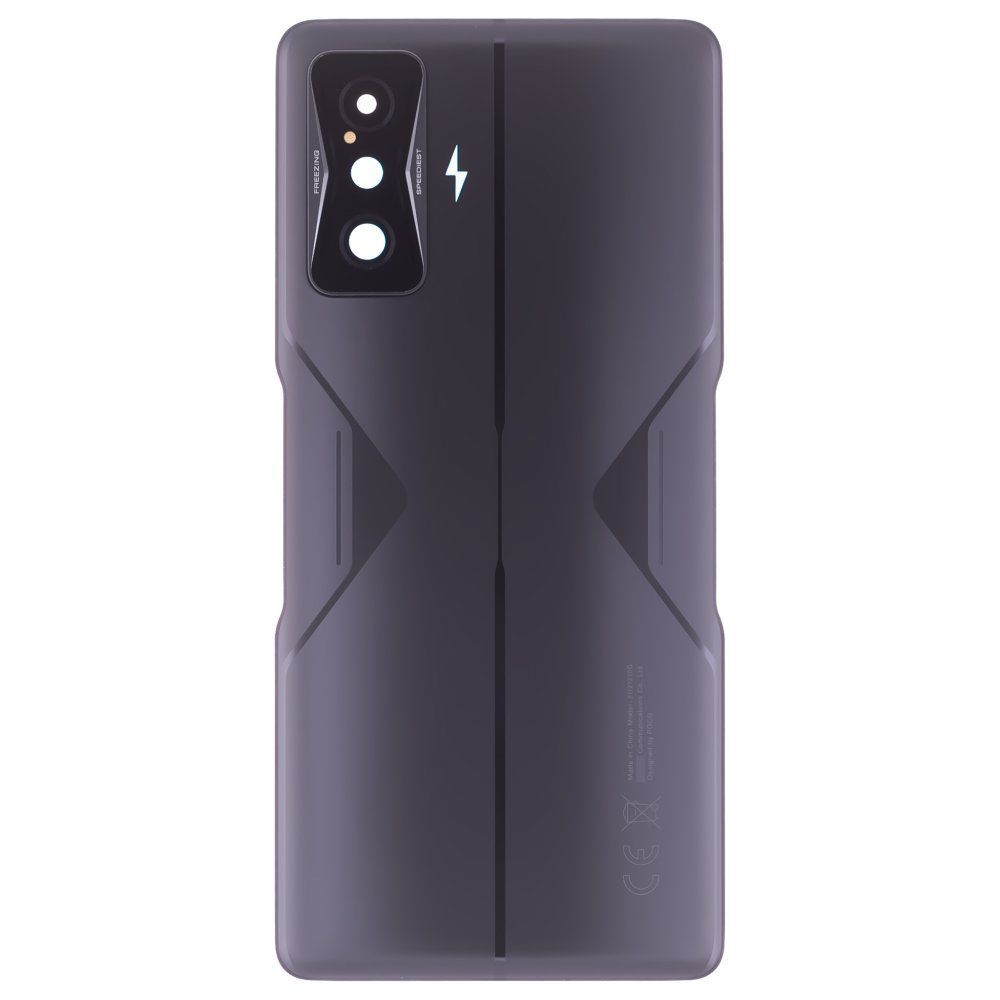 Задняя крышка для Xiaomi Poco F4 GT (21121210G) (черный) (в сборе со стеклом камеры) (ORIG100)