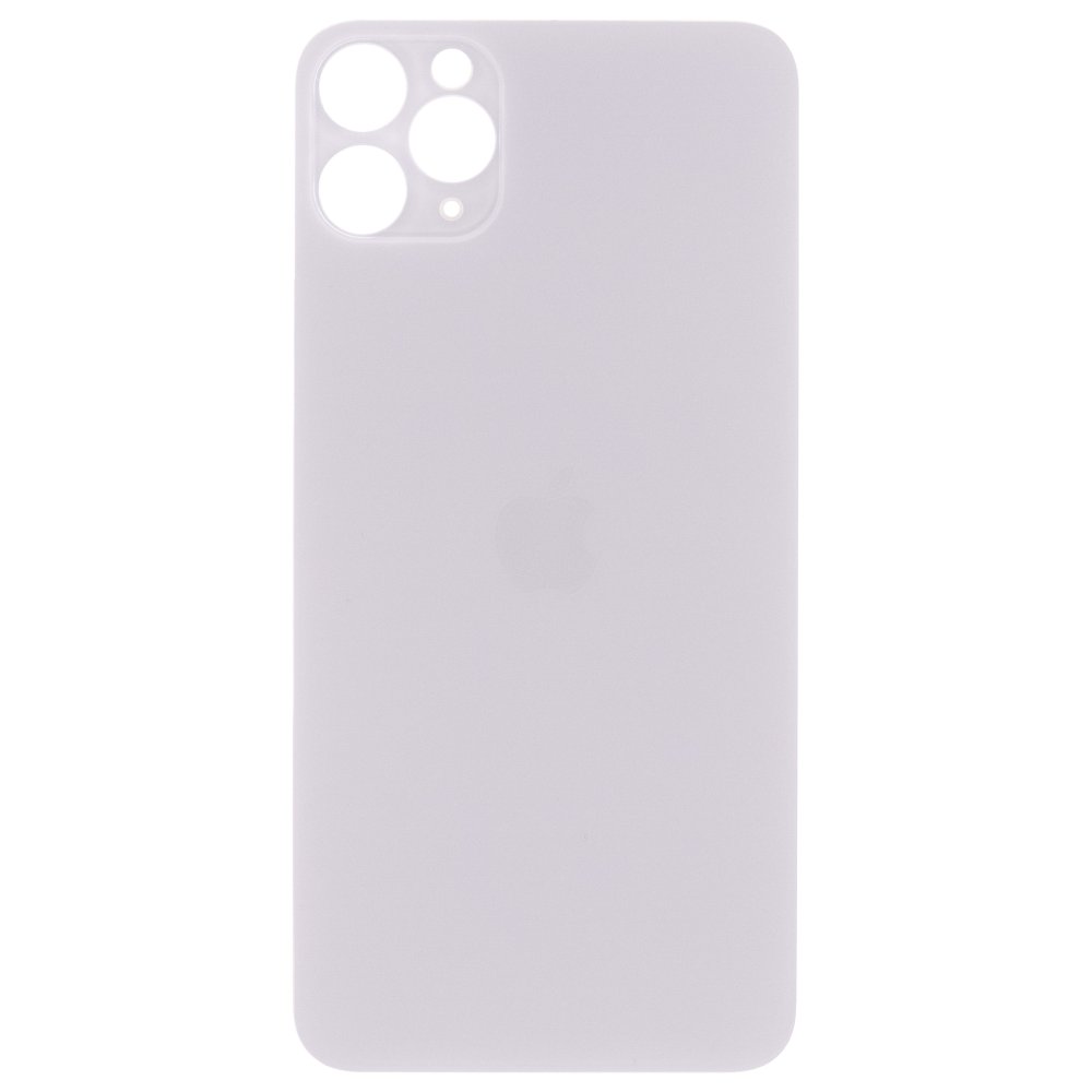 Задняя крышка для Apple iPhone 11 Pro Max (белый) (с широким отверстием) (Premium)