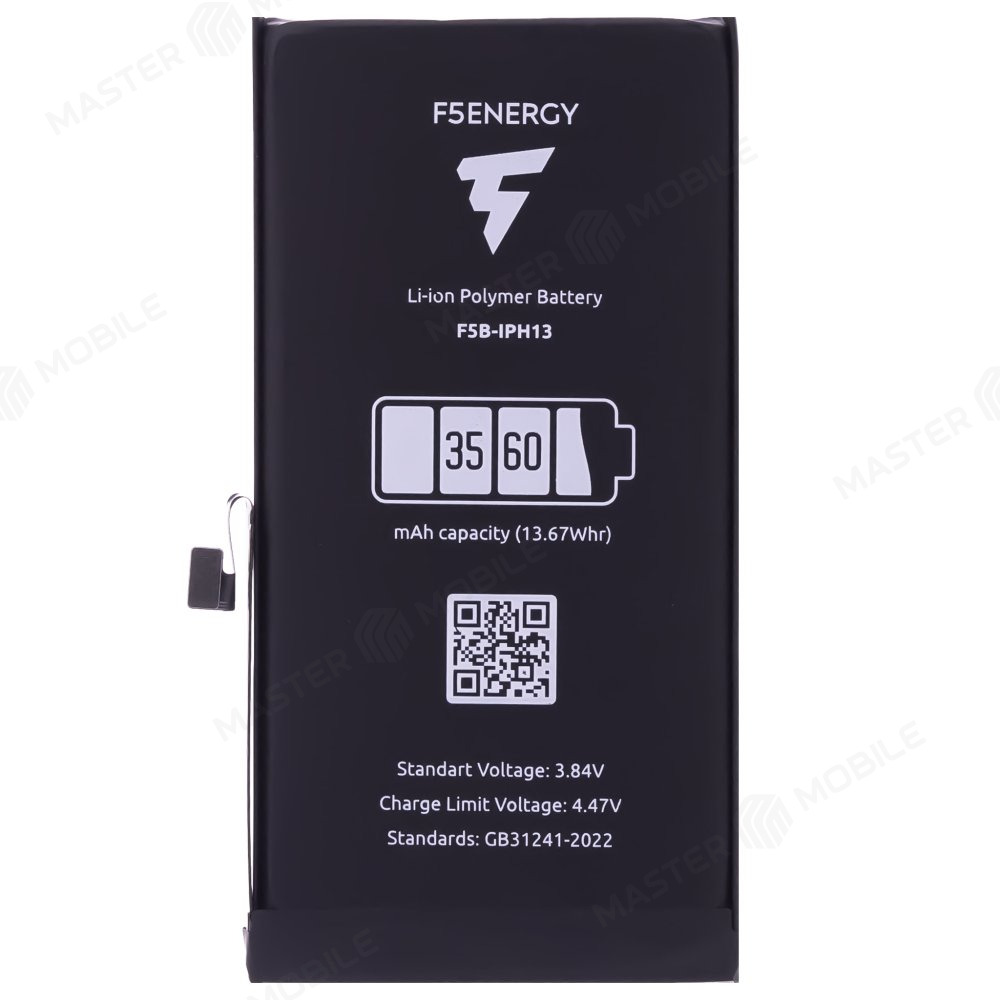 Аккумулятор для Apple iPhone 13 (F5ENERGY) (усиленный) (3560 мАч) (SPECIAL EDITION) + двухсторонний скотч